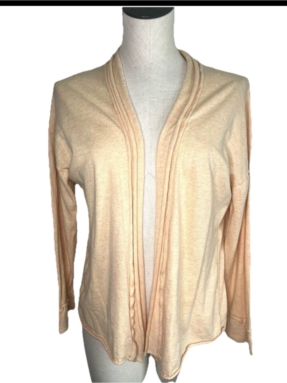 J. Jill Cardigan Sweater Silk Wool Blend Open Lightweight Size XL